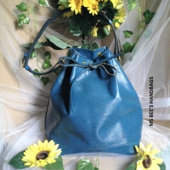 Louis Vuitton Handbags - Authentic Large Louis Vuitton Noe Epi Leather Blue